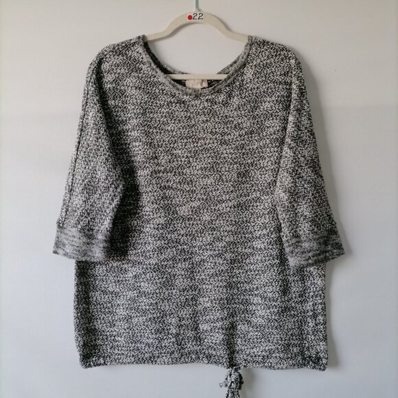 Ann Taylor Loft Sweaters - Ann Taylor Loft Womens Gray Crew Neck Tight Knitted Pullover Sweater Size XL